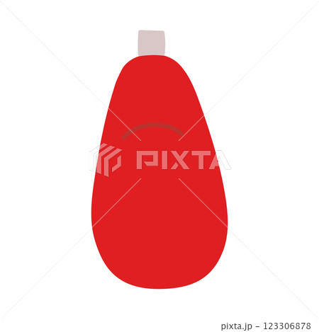 シンプルなかわいいケチャップのイラスト シンプルなかわいいケチャップのイラスト 123306878