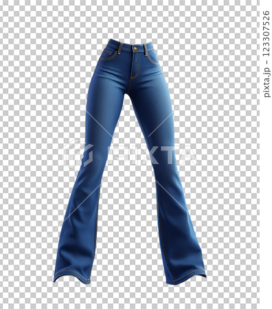 Cartoon style long jeans 123307526