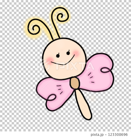 可愛的蝴蝶圖 123308696