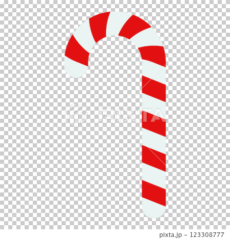 Simple candy cane vector illustration Simple candy cane vector illustration 123308777