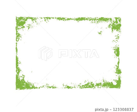 Grunge green paintbrush strokes vector frame, messy rectangle border with scratched rough edges, chalk textured lines Grunge green paintbrush strokes vector frame, messy rectangle border with scratched rough edges, chalk textured lines 123308837