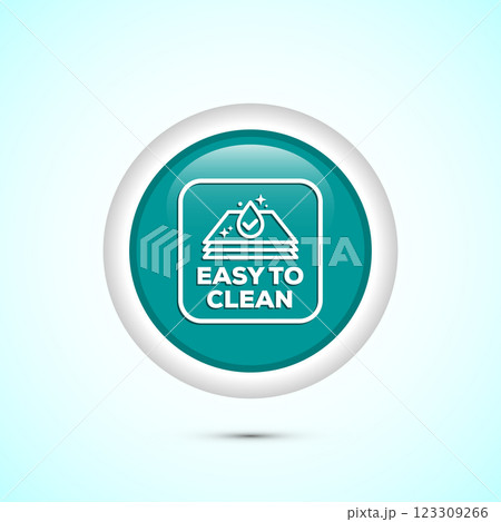 Easy cleaning icon design illustration. Clean...のイラスト素材 [123309266] - PIXTA