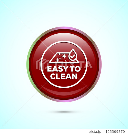 Easy cleaning icon design illustration. Clean...のイラスト素材 [123309270] - PIXTA