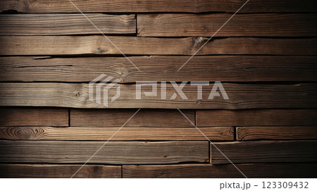 A rustic grunge wooden wall 123309432
