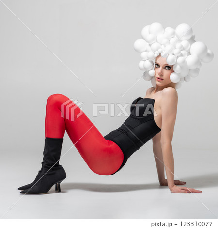 Futuristic Fashion Pose 123310077