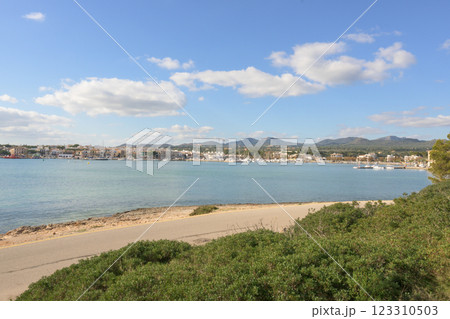 portocolom bay, view of the marina, portocolom bay, view of the marina, 123310503