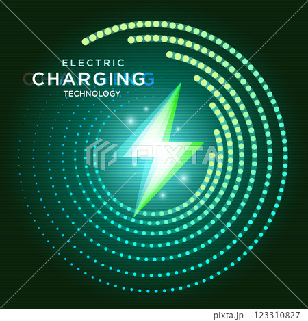 Electric Charging Technology Concept Electric Charging Technology Concept 123310827