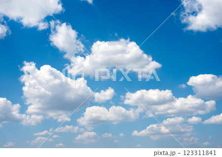 blue sky background with tiny clouds. panorama 123311841