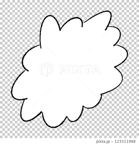 手繪蓬鬆的講話泡泡 123311998