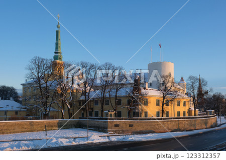 Old Medieval Riga Castle in Winter, Latvia Old Medieval Riga Castle in Winter, Latvia 123312357