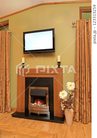 Electric Fireplace With TV 123313259