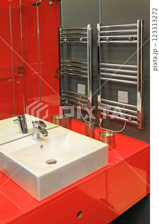 Towel Warmer Red Bathroom 123313272