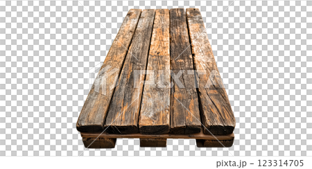 Rustic wooden planks isolated on transparent background Rustic wooden planks isolated on transparent background 123314705