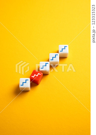 Broken career corporate ladder. Non-functioning social elevator. Barriers to advancement. Workplace inequality. Job insecurity, and socioeconomic struggles. 123315323