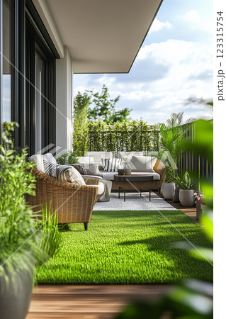 住宅イメージ 小さな癒しの空間 人工芝 住宅イメージ 小さな癒しの空間 人工芝 123315754