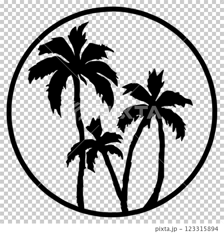 Palm tree mark 123315894