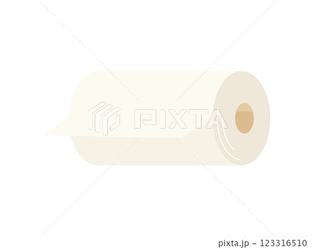 ペーパータオルやキッチンペーパーをイメージしたイラスト 123316510