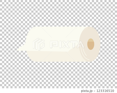 ペーパータオルやキッチンペーパーをイメージしたイラスト 123316510