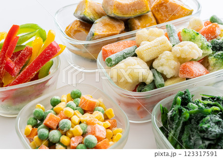 冷凍野菜 野菜の冷凍保存 冷凍野菜 野菜の冷凍保存 123317591