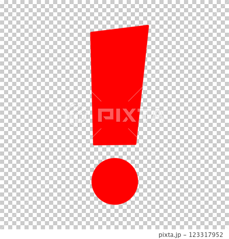 Simple design with red exclamation marks 123317952