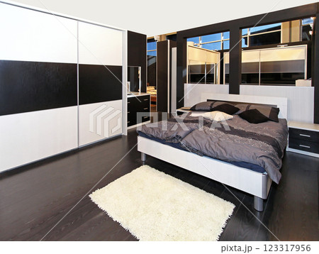 Grey bedroom Grey bedroom 123317956