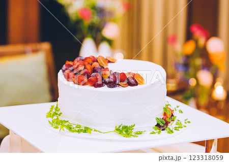 結婚式 ウェディングケーキ 結婚式 ウェディングケーキ 123318059