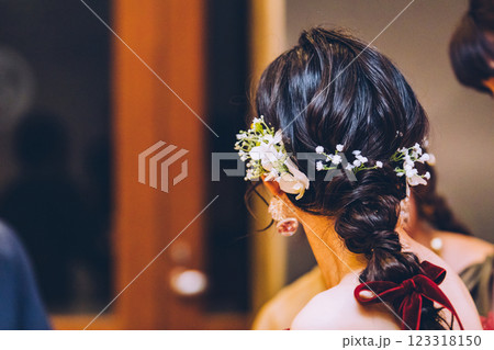 ＜ウェディングイメージ＞新婦のヘアスタイル・ヘアメイク 123318150