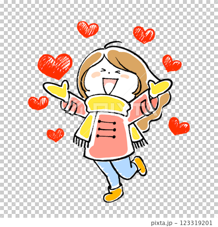 A girl full of hearts 123319201