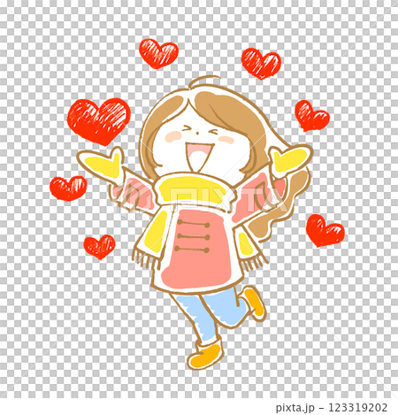 A girl full of hearts 123319202