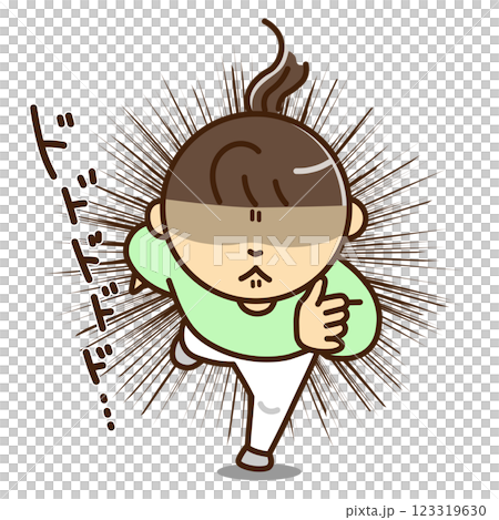 ダッシュする女性 123319630