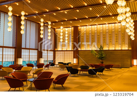オークラ東京のロビーラウンジ オークラ東京のロビーラウンジ 123319704