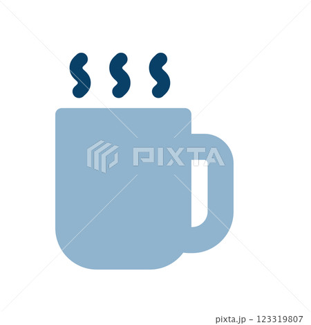 ホットドリンクのアイコンイラスト 123319807