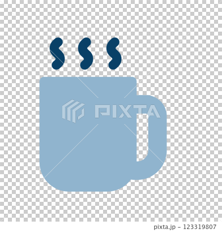 ホットドリンクのアイコンイラスト 123319807