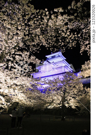 夜桜・鶴ヶ城(福島県・会津若松市) 夜桜・鶴ヶ城(福島県・会津若松市) 123320026