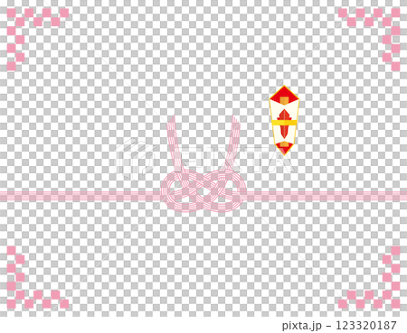 水引のベクターイラスト プレゼント用包装用紙背景イラスト 水引のベクターイラスト プレゼント用包装用紙背景イラスト 123320187