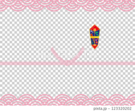 Mizuhiki 禮品包裝紙背景插圖的向量插圖 Mizuhiki 禮品包裝紙背景插圖的向量插圖 123320202