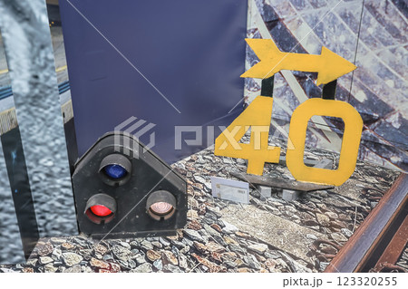 Jan 23 2025 Vintage Railway Signal and Speed Limit Signage Display 123320255