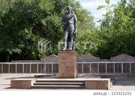 Krasnoyarsk, Russia - May 09 2024: Monument to a soldier of the Second World War.  123321252