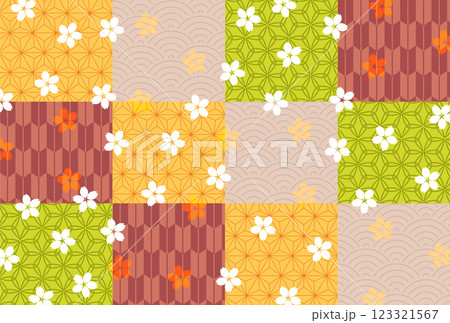 桜 和紙 模様 背景 桜 和紙 模様 背景 123321567