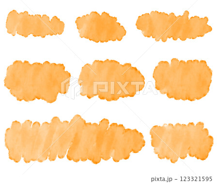 水彩テクスチャセット  123321595