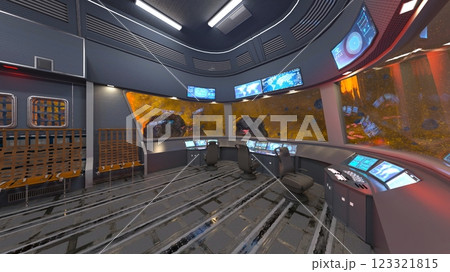 宇宙船内の風景 宇宙船内の風景 123321815