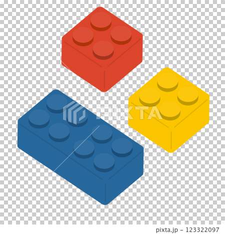 Lego-like block set / Vector illustration Lego-like block set / Vector illustration 123322097
