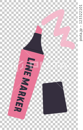 粉紅線標記/向量插圖 粉紅線標記/向量插圖 123322101