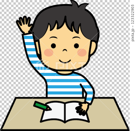 Elementary school boy in class 123322903