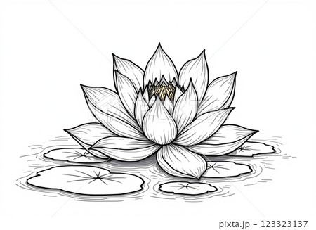 ハス スイレン 蓮 123323137