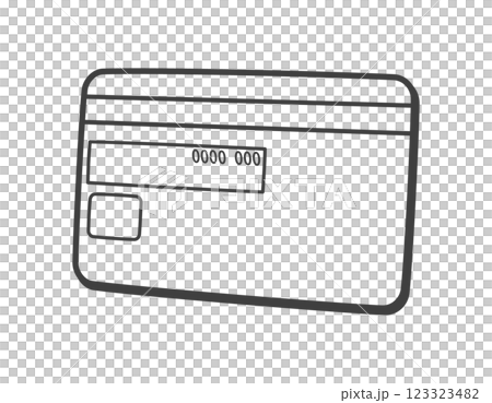 クレジットカードの裏面 123323482