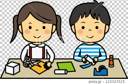 小學生在做手工 小學生在做手工 123323525