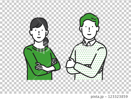 穿著便服的男女手牽手 123323859