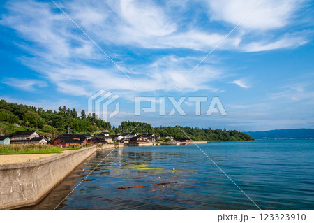 石川県 能登島大橋 快晴の海と空 9月 石川県 能登島大橋 快晴の海と空 9月 123323910