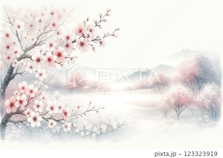 満開の桜 123323919